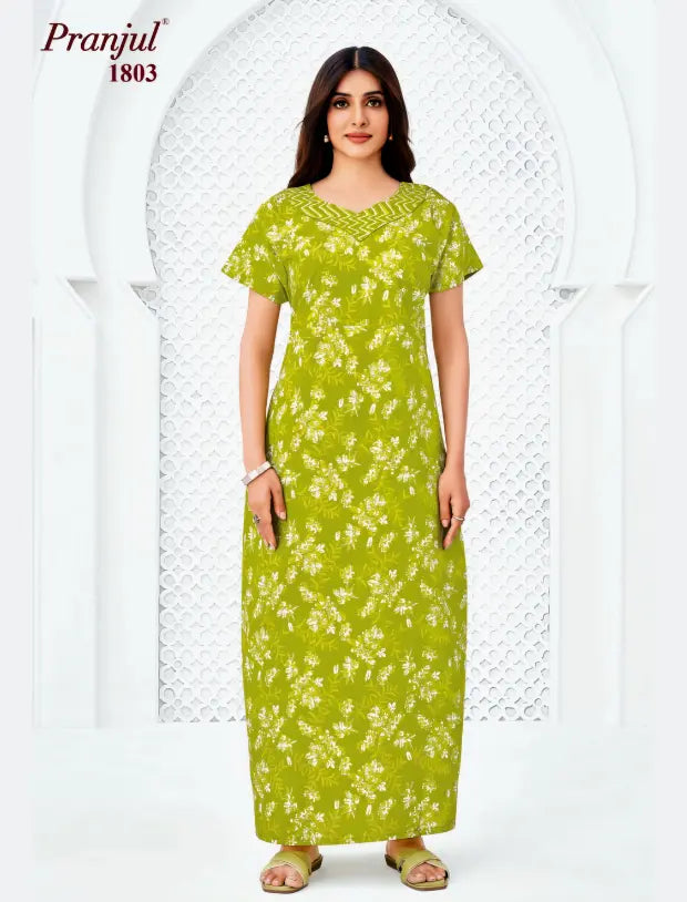 Pranjul Cotton Nighty 1803