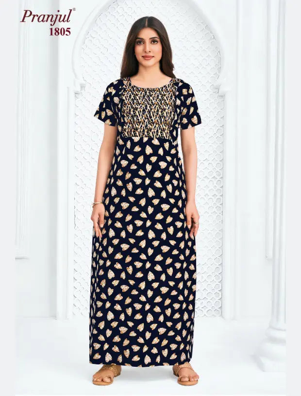 Pranjul Cotton Nighty 1805