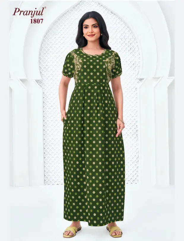 Pranjul Cotton Nighty 1807 Main image