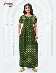 Pranjul Cotton Nighty 1807
