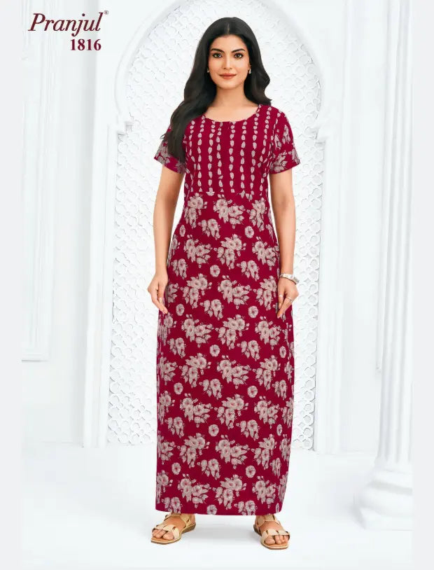 Pranjul Cotton Nighty 1816 Main image