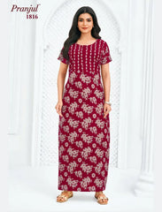 Pranjul Cotton Nighty 1816