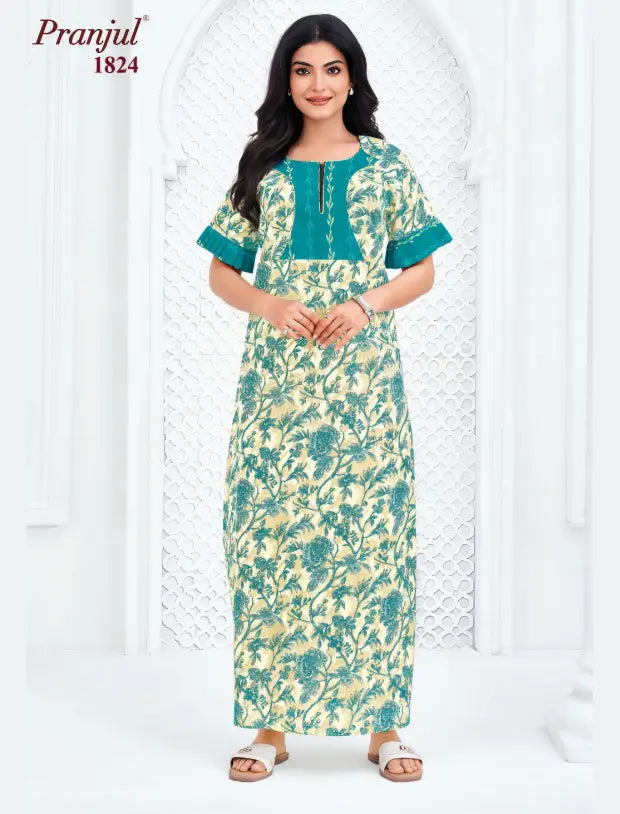 Pranjul Cotton Nighty 1824 Main image