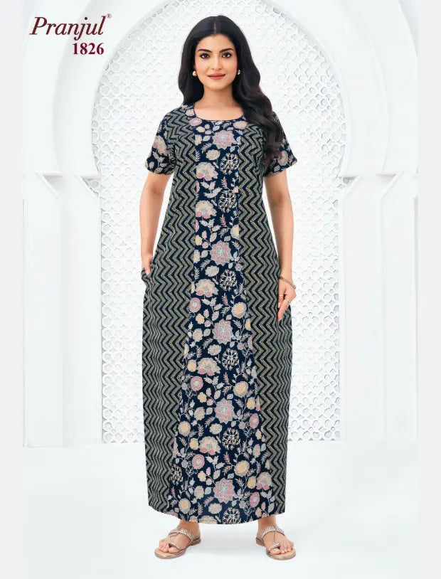 Pranjul Cotton Nighty 1826