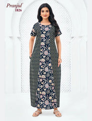 Pranjul Cotton Nighty 1826