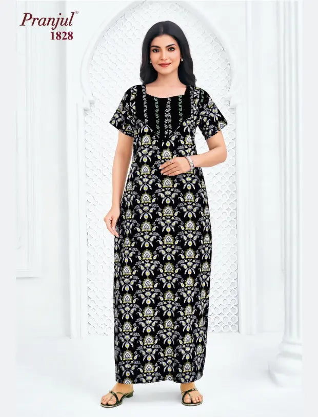 Pranjul Cotton Nighty 1828 Main image