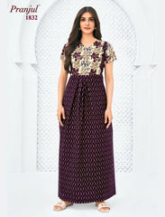 Pranjul Cotton Nighty 1832
