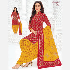 Pranjul Cotton Readymade Patiala Salwar Suit P1302