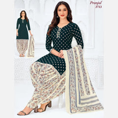 Pranjul Cotton Readymade Patiala Salwar Suit P3713