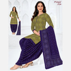 Pranjul Cotton Readymade Patiala Salwar Suit P3739