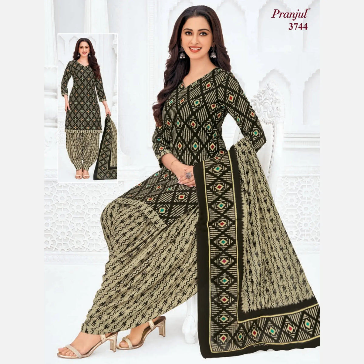 Pranjul Cotton Readymade Patiala Salwar Suit P3744 Main image