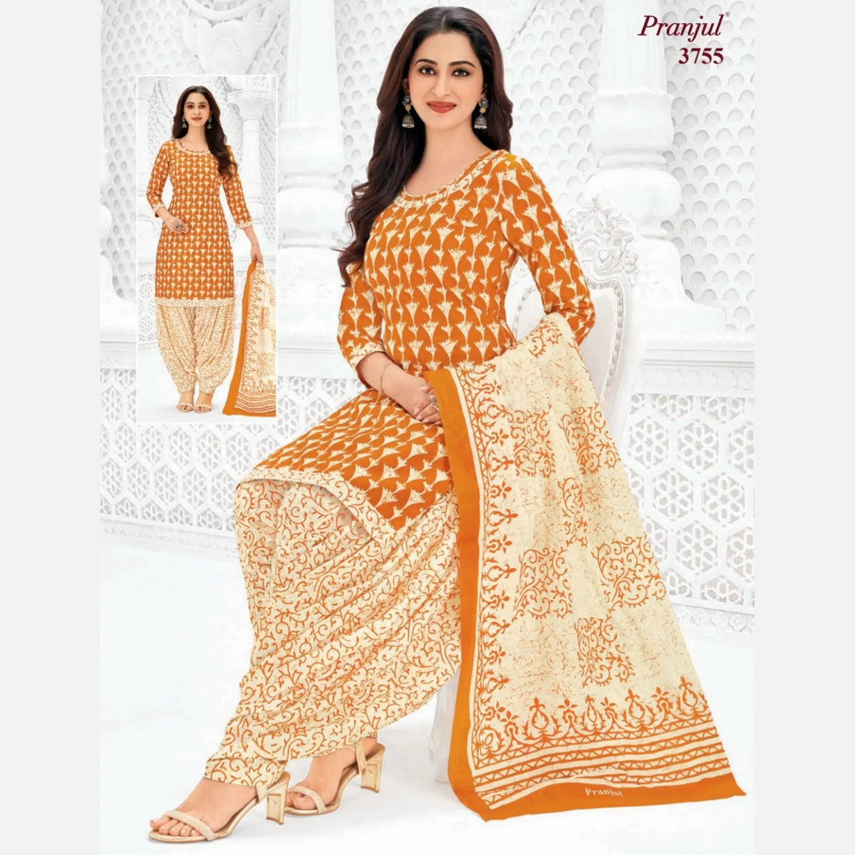 Pranjul Cotton Readymade Patiala Salwar Suit P3755 Main image