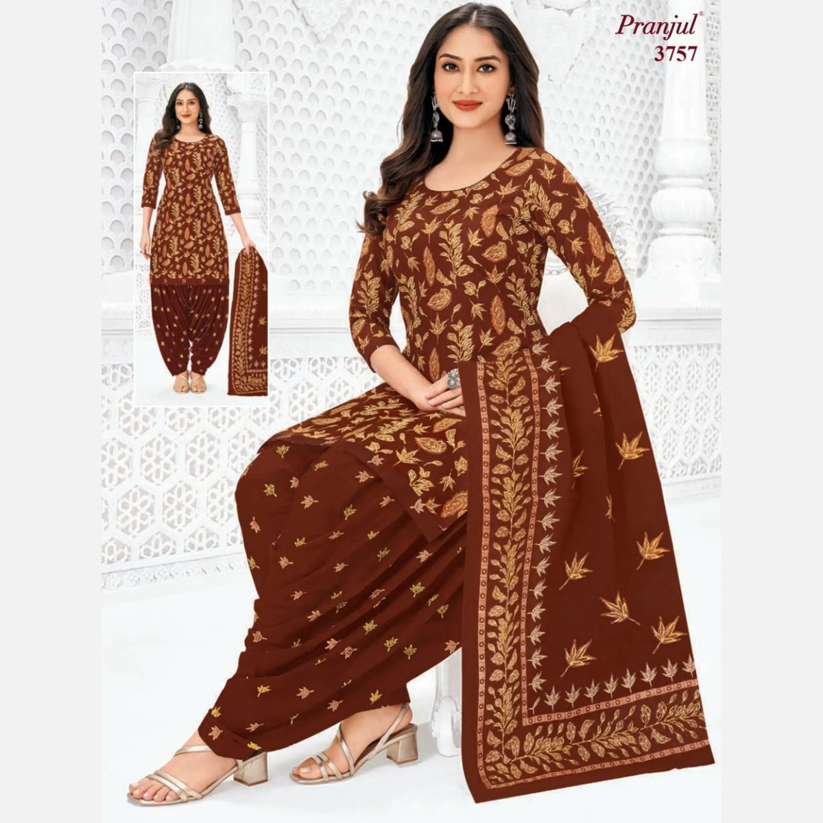 Pranjul Cotton Readymade Patiala Salwar Suit P3757 Main image