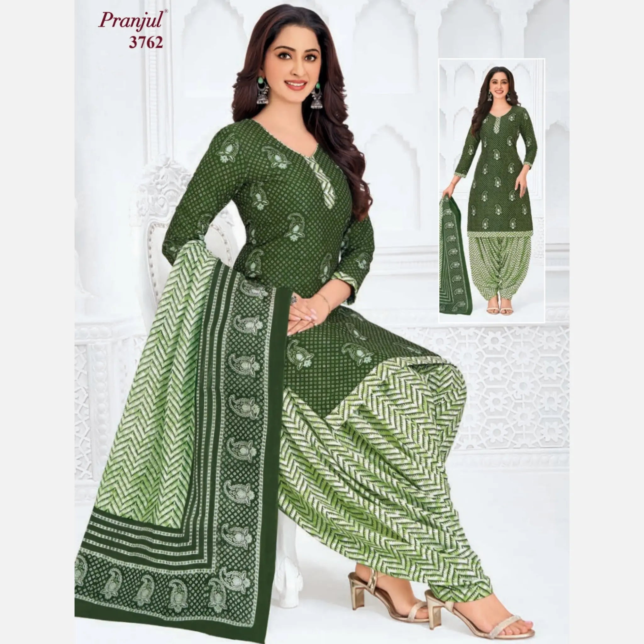 Pranjul Cotton Readymade Patiala Salwar Suit P3762 Main image