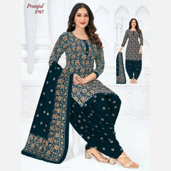 Pranjul Cotton Readymade Patiala Salwar Suit P3767