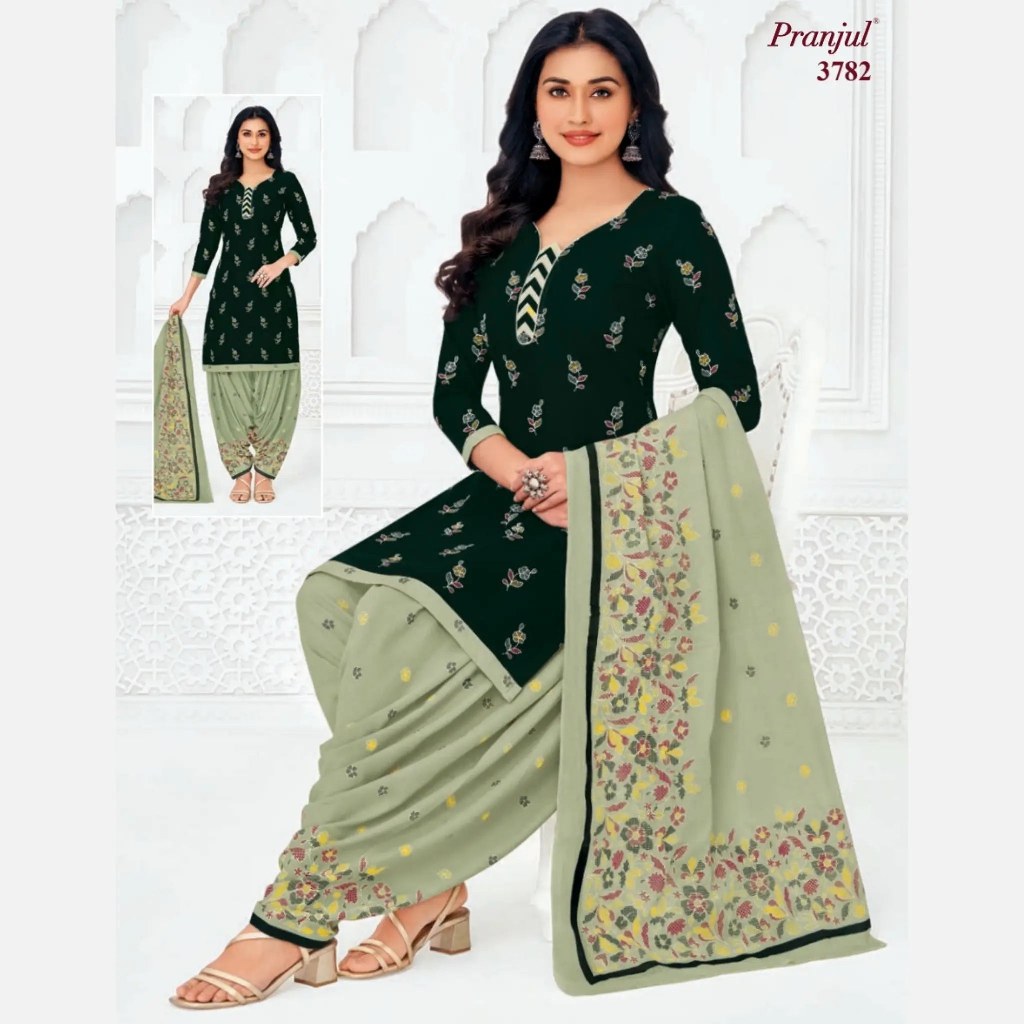 Pranjul Cotton Readymade Patiala Salwar Suit P3782 Main image