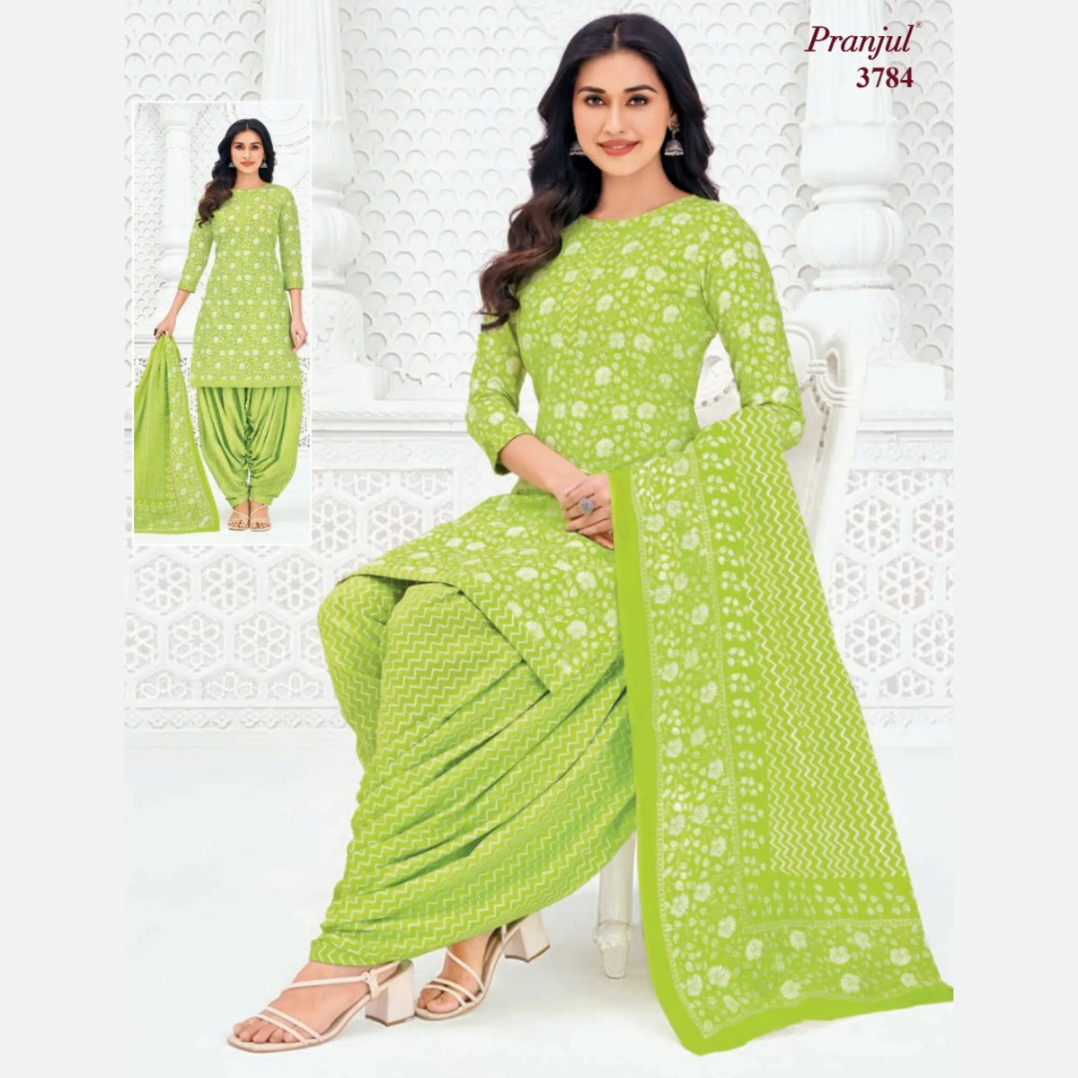 Pranjul Cotton Readymade Patiala Salwar Suit P3784 Main image