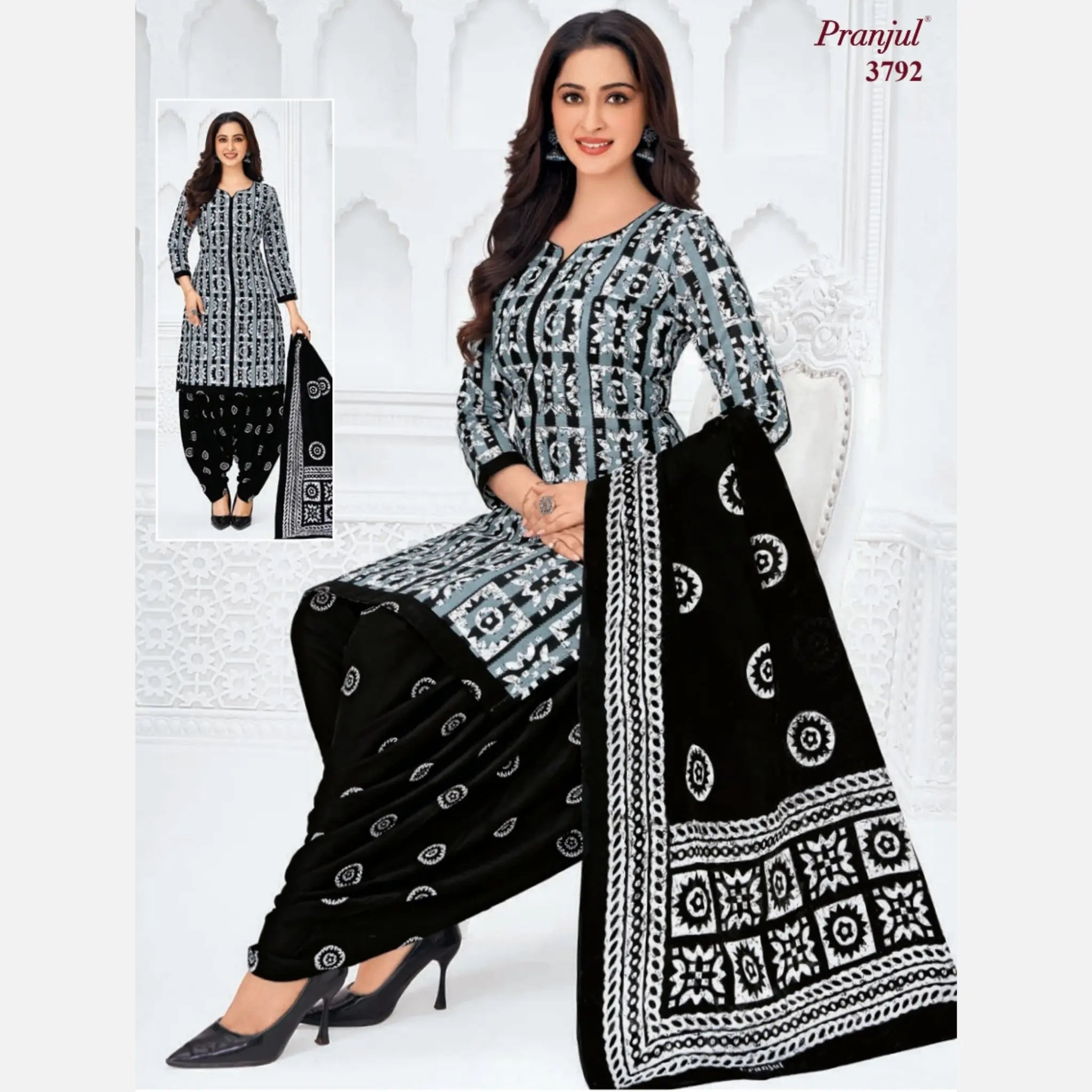 Pranjul Cotton Readymade Patiala Salwar Suit P3792