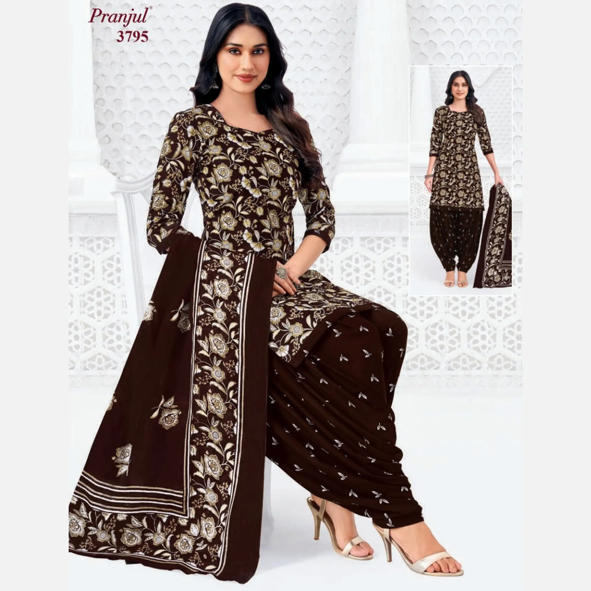 Pranjul Cotton Readymade Patiala Salwar Suit P3795 Main image