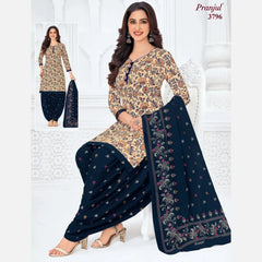 Pranjul Cotton Readymade Patiala Salwar Suit P3796