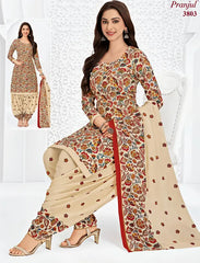 Pranjul Cotton Readymade Patiala Salwar Suit P3803