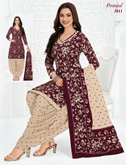 Pranjul Cotton Readymade Patiala Salwar Suit P3811