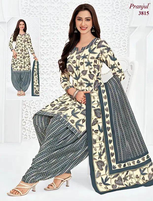 Pranjul Cotton Readymade Patiala Salwar Suit P3815 Main image