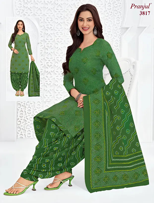 Pranjul Cotton Readymade Patiala Salwar Suit P3817 Main image