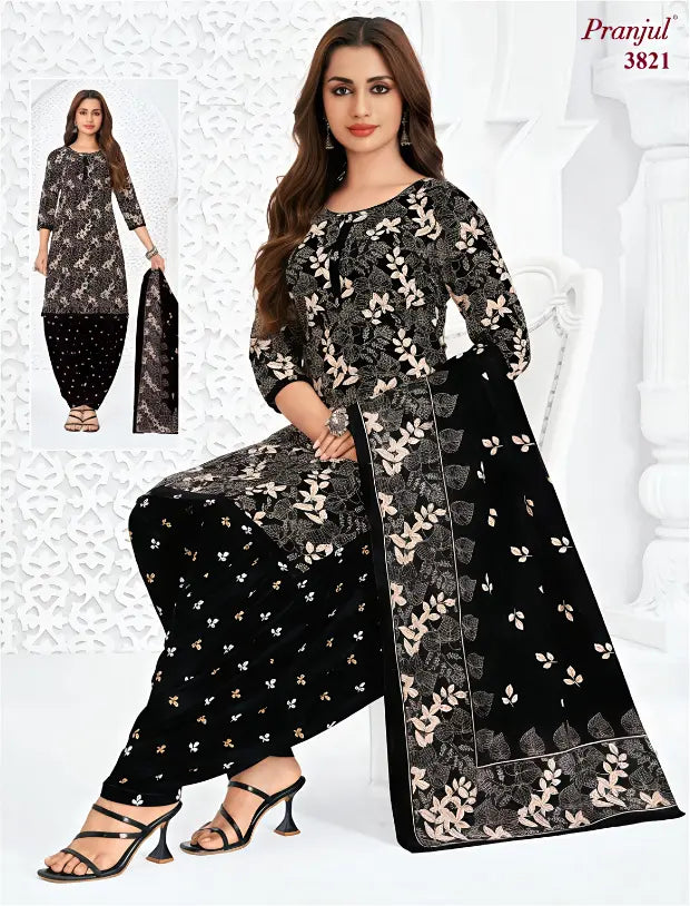 Pranjul Cotton Readymade Patiala Salwar Suit P3821