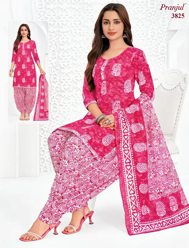 Pranjul Cotton Readymade Patiala Salwar Suit P3825