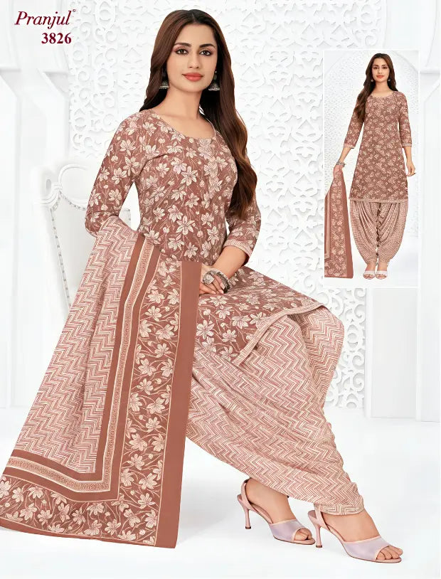Pranjul Cotton Readymade Patiala Salwar Suit P3826