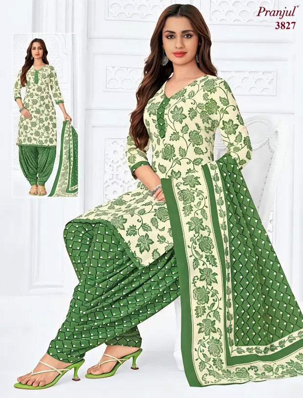 Pranjul Cotton Readymade Patiala Salwar Suit P3827