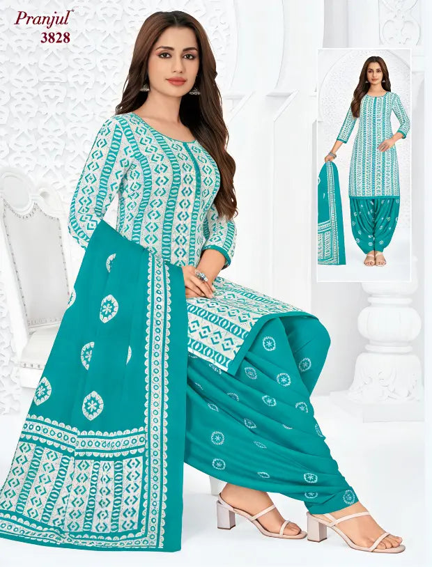 Pranjul Cotton Readymade Patiala Salwar Suit P3828 Main image