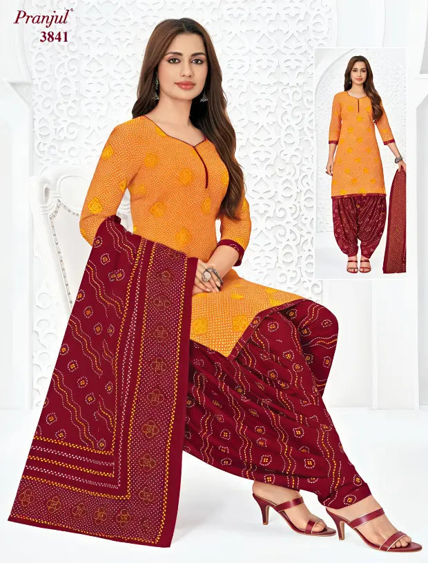 Pranjul Cotton Readymade Patiala Salwar Suit P3841