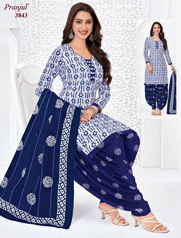 Pranjul Cotton Readymade Patiala Salwar Suit P3843