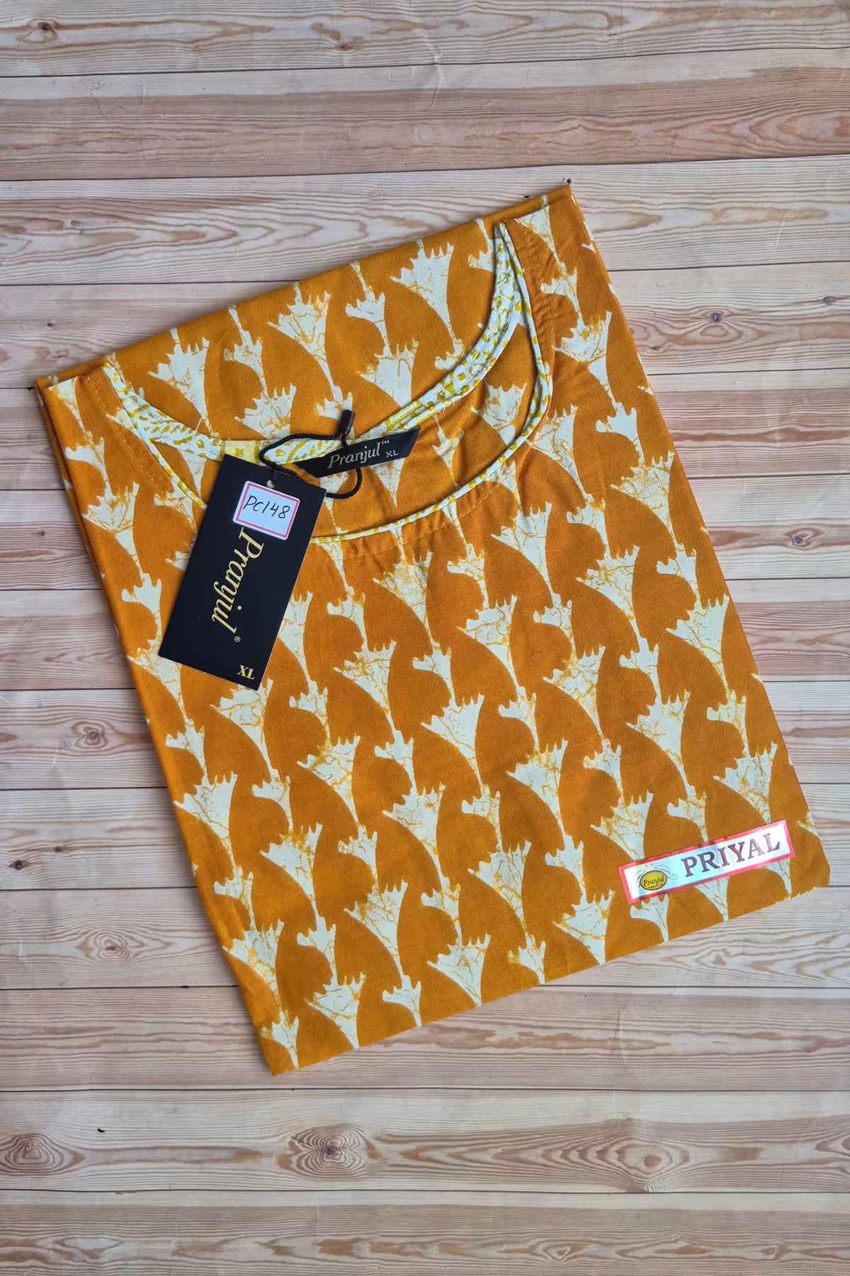 Pranjul Cotton Straight Cut Kurti PC148