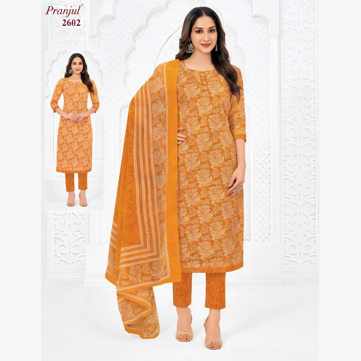 Pranjul Cotton Straight Pant Salwar Suit - P2602 Main image