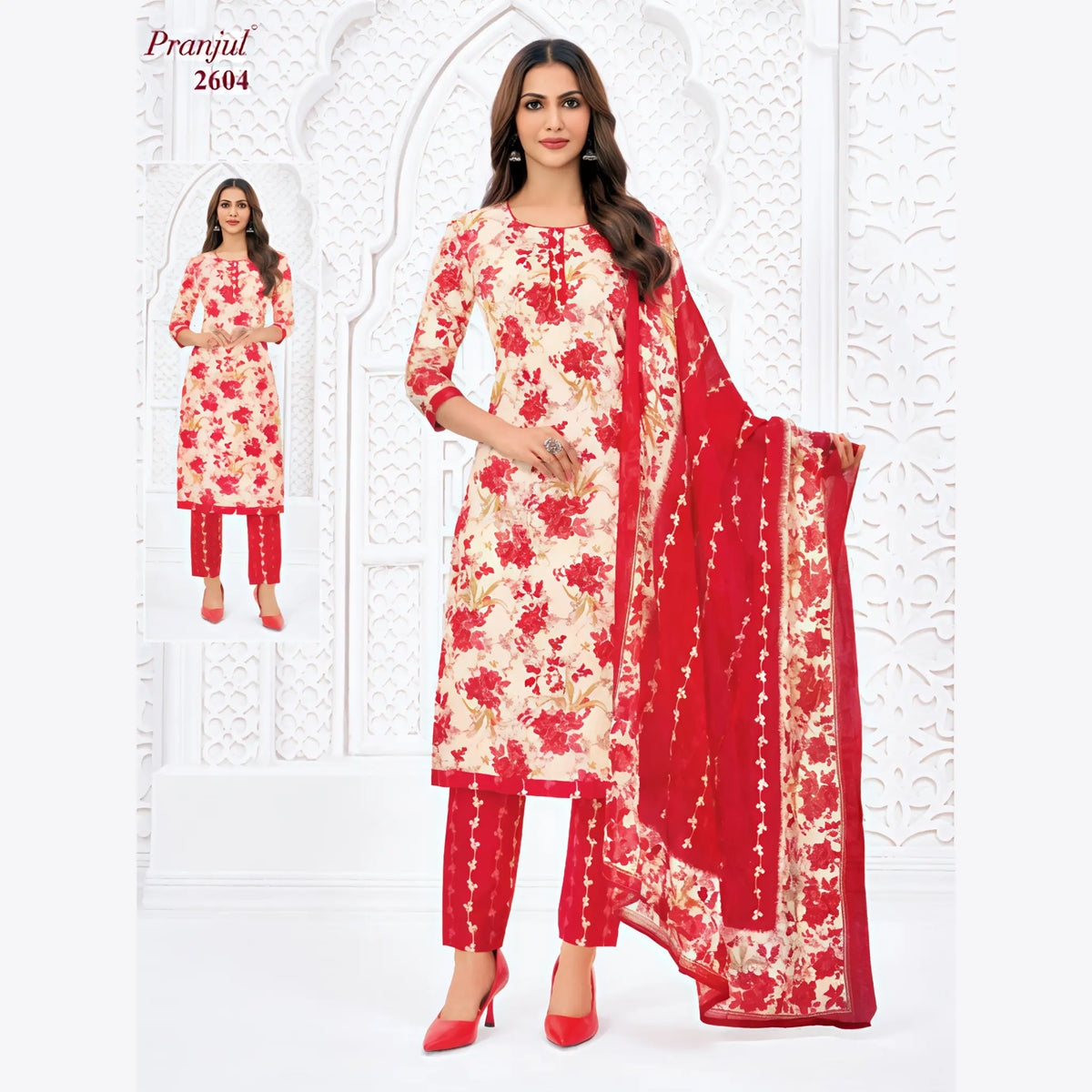 Pranjul Cotton Straight Pant Salwar Suit - P2604 Main image