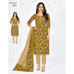 Pranjul Cotton Straight Pant Salwar Suit - P2614