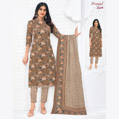 Pranjul Cotton Straight Pant Salwar Suit - P2619