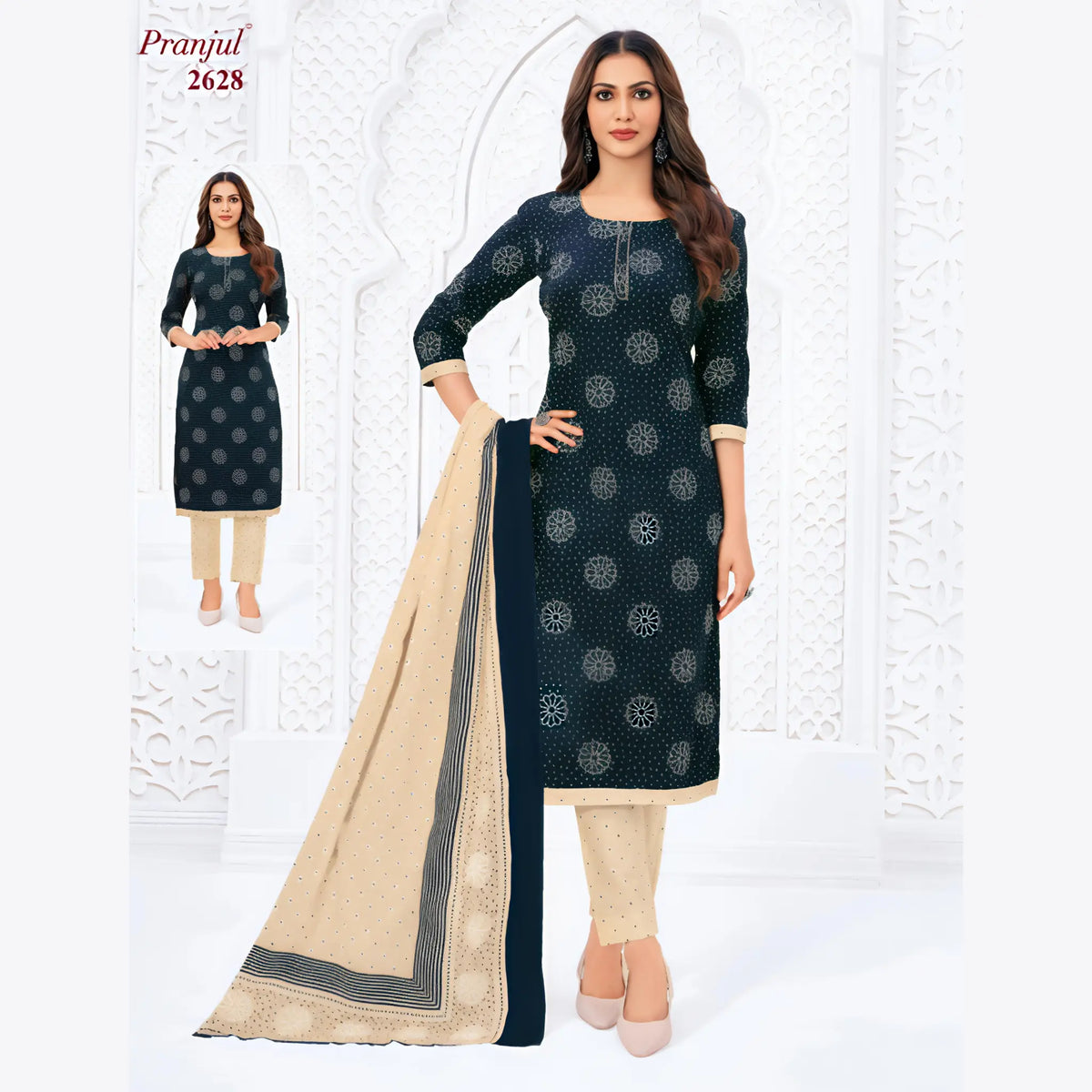 Pranjul Cotton Straight Pant Salwar Suit - P2628 Main image