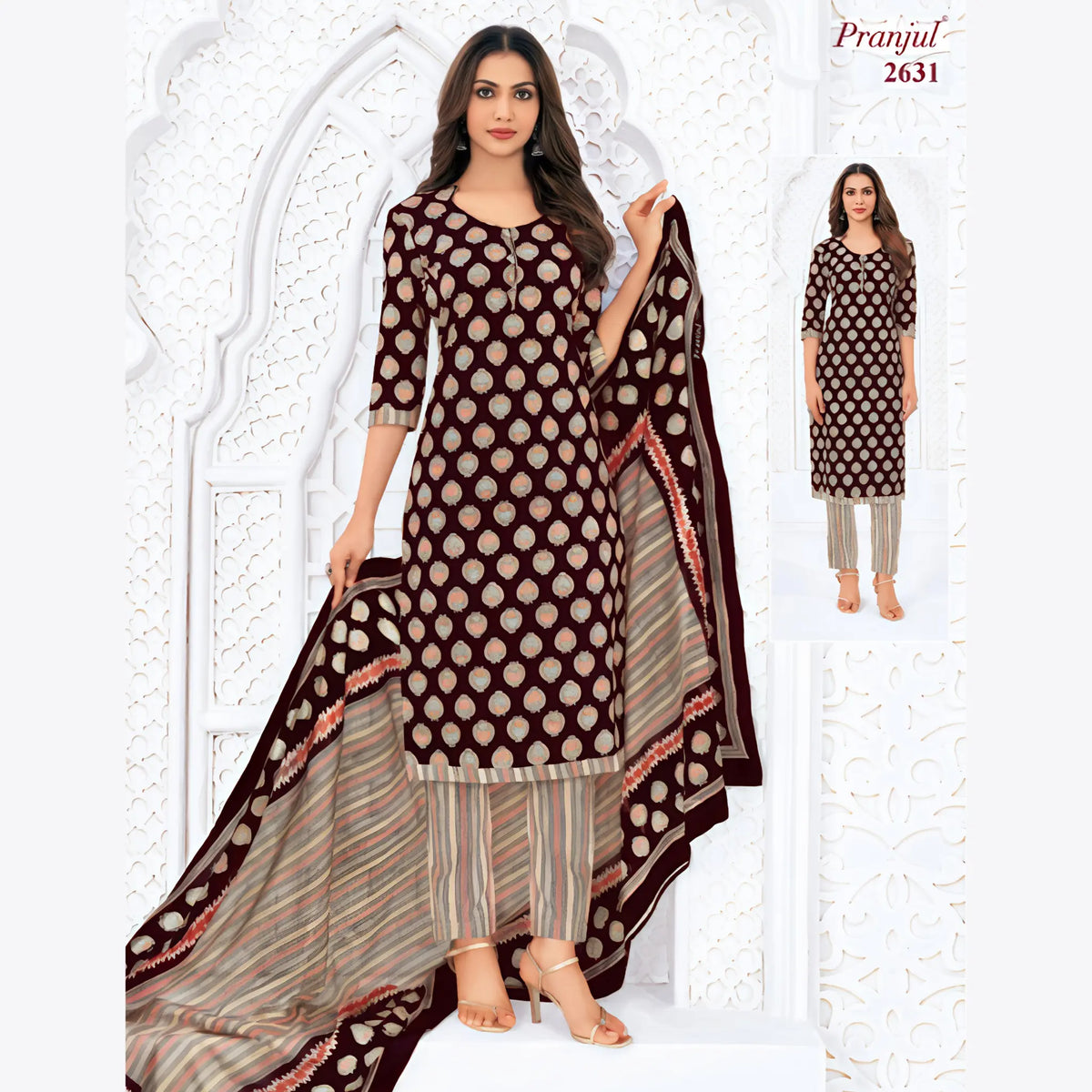Pranjul Cotton Straight Pant Salwar Suit - P2631 Main image
