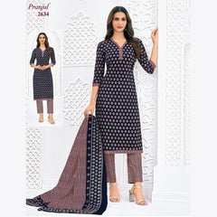 Pranjul Cotton Straight Pant Salwar Suit - P2634