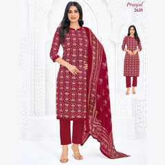 Pranjul Cotton Straight Pant Salwar Suit - P2635
