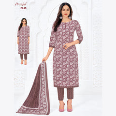 Pranjul Cotton Straight Pant Salwar Suit - P2638