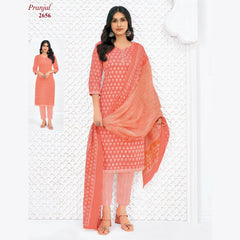 Pranjul Cotton Straight Pant Salwar Suit - P2656