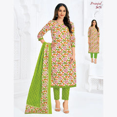 Pranjul Cotton Straight Pant Salwar Suit - P2671