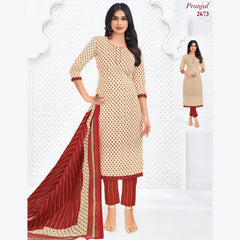 Pranjul Cotton Straight Pant Salwar Suit - P2673
