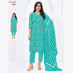 Pranjul Cotton Straight Pant Salwar Suit - P2684