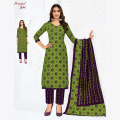 Pranjul Cotton Straight Pant Salwar Suit - P2694